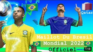 Maillot Seleçao Brésil 2022 🇧🇷 Coupe du monde 2022 Quatar  OFFICIEL CBF [upl. by Mindy]