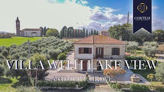 Villa with Trasimeno Lake View and Olive Grove in Castiglione del Lago Umbria [upl. by Iohk]