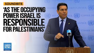 Journalist Grills Danon on Israel’s Role to Protect Palestinians  Dawn News English [upl. by Lammond713]