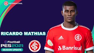 RICARDO MATHIAS PES 2021 INTERNACIONAL EFOOTBALL COMO FAZER [upl. by Nnawaj]