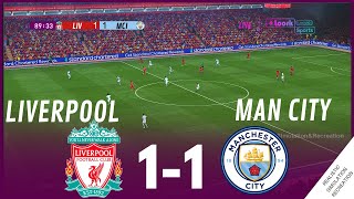 Liverpool vs Manchester City 11 Premier League 2324  Match Highlights Simulation amp Recreation [upl. by Gris]