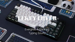 GMMK PRO with Everglide Aqua King Water King Typing Sound ll SA Oblivion V2 amp GPBT Rain Forest [upl. by Gonick]