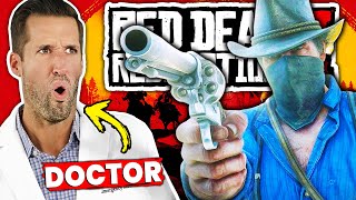 ER Doctor REACTS to Red Dead Redemption 2  Experts React [upl. by Haimorej432]