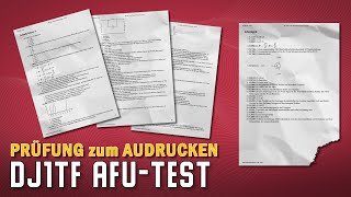 DJ1TF AfuTest 📝 Amateurfunk Prüfung zum Ausdrucken [upl. by Ahsilaf]