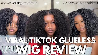 Glueless Wig Review  Viral TikTok Wig  OhMyPretty Wig Review [upl. by Zebada908]