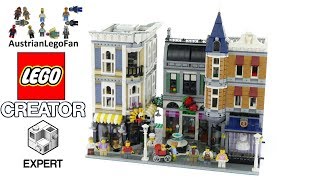 Lego Creator 10255 Assembly Square  Lego Speed Build Review [upl. by Rinaldo105]