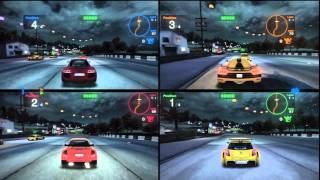 Blur 4 players multiplayer splitscreen [upl. by Hemphill]