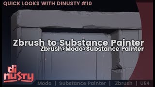 Quick Look at Zbrush to Substance Painter 10 [upl. by Nolahs73]