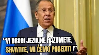 Lavrov uputio BRUTALNU poruku Zapadu quotPOBEDA ĆE BITI OSTVARENA VI DRUGI JEZIK NE RAZUMETEquot [upl. by Hilaire]