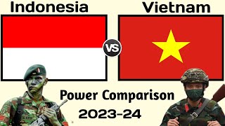 Indonesia vs Vietnam military power comparison 2023  Vietnam vs Indonesia  world military power [upl. by Anilehcim403]