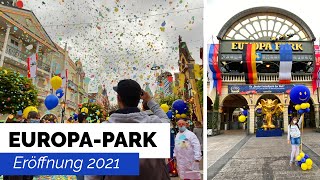 EUROPAPARK 2021 Saisonstart am 2152021  Begrüßung Ansprache Onrides mit GoPro 8 Hypersmooth [upl. by Luise]