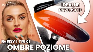 Poziome ombre gąbeczką – jak zrobić Triki i błędy 3 sposoby na idealne ombre  Indigo Nails [upl. by Gaw174]