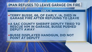 Man Refused to Leave Garage on Fire [upl. by Nylaras]