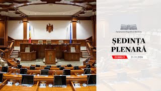 Ședința plenară a Parlamentului  21 noiembrie 2024 [upl. by Relyc]