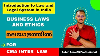 CMA Inter Business Laws amp Ethics I Chapter1 I Part1 I Classes in Malayalam cmainterlecturesicmai [upl. by Okoyik]