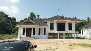 bina rumah atas tanah sendiri split level [upl. by Nalon]