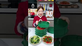 Convenient food protection plastic tray set kitchen kitchenaccessories virals goodthing useful [upl. by Anthony]