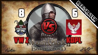 VW Zinfandel v KoPL BNL Official  Mount and Blade 2 Bannerlord Div C [upl. by Floridia]