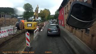 Oleftalbahn zugeteert Baustelle in Hellenthal erfordert ungewöhnliche Lösung Nebenbahn Bahnstrecke [upl. by Sibel986]