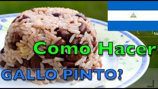 Como Hacer el GALLO PINTO Nicaragüense [upl. by Ennaxxor]