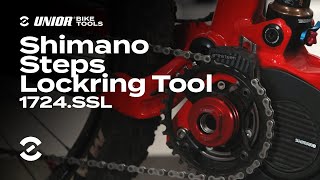 Shimano Steps lockring tool 1724SSL  Product Overview  Unior Bike Tools [upl. by Alehc]