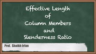 Slenderness Ratio  How to Calculate Slenderness Ratio  Radius of Gyration  Slenderness Ratio Uses [upl. by Sirromal]