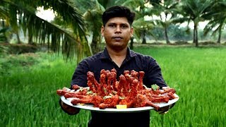 Chicken Lollipop Recipe  Super tasty Chicken Lollipop  Village Food [upl. by Ylimme]