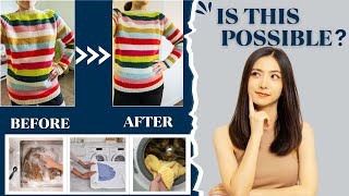 How To Shrink A Wool Sweater Without Ruining It Easy Ways [upl. by Nivag]