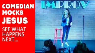 Comedian mocks Jesus and then collapses on stage [upl. by Aliel]