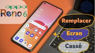 Oppo Reno 6 Réparation Écran Cassé  lécran ne saffiche pas  noir  comment réparer [upl. by Allemahs274]