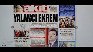 Ekrem imamoğlu yalancıymış hadi ordan Atatürk düşmanı şeriatçı pislik akit gazetesi [upl. by Heidt]