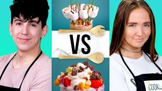 MILKSHAKE CHALLENGE  COOK THAT w Bobby Mares amp Kenzie Elizabeth [upl. by Kameko]