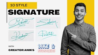 How to design your own amazing signature  over 5 million views  Best Signature Styles [upl. by Berky]