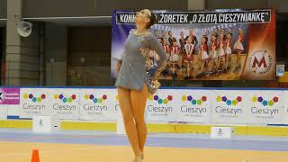 Mażoretki UKS Dance Star  Opole  solo pompon  majorettes  Cieszyn [upl. by Aicenek]