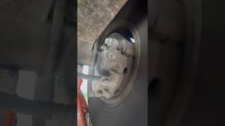 Rear caliper missing one mounting bolt 02 e350 van brakes mechaniclife autorepair [upl. by Relluf]