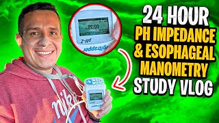 24 Hour Esophageal Impedance pH Test amp Esophageal Manometry Study Vlog [upl. by Ailahtan]