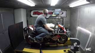 DYNO TEST Aprilias 2016 RSV4 RF [upl. by Ytinirt295]