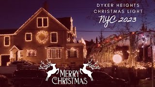 Dyker Heights Christmas Light  NYC 2023 [upl. by Eenot196]