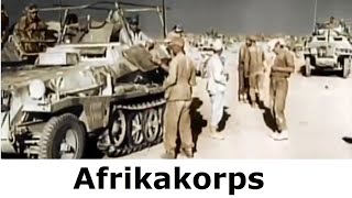 Afrikakorps 1941  1943  Farbaufnahmen der Kämpfe [upl. by Dorahs]