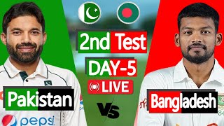 Ban vs Pak live match today  Bangladesh vs Pakistan Live Score  5th Day [upl. by Loux]