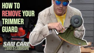 How to Remove your Stihl String Trimmer Guard [upl. by Aihsiek168]