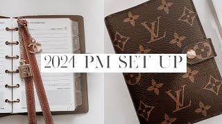 2024 Louis Vuitton PM Agenda Set Up  8LOTUS  Louis Vuitton Agenda Refill [upl. by Nerval]