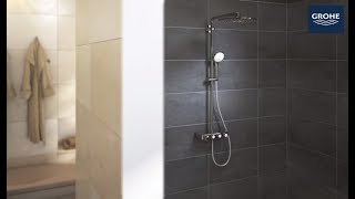 How to install the GROHE Euphoria SmartControl 310 ShowerSystem [upl. by Kee]