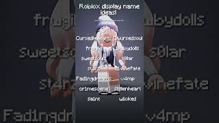 Roblox Display Name Ideas [upl. by Elonore147]