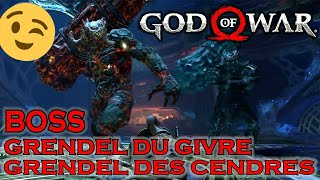 God of War Combat Contre GRENDEL DES CENDRES et GRENDEL DU GIVRE [upl. by Starbuck]