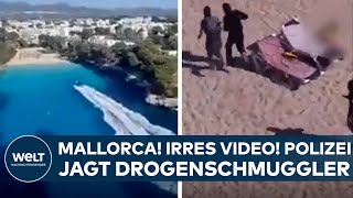 MALLORCA Spektakuläres Video Hier jagt die Polizei flüchtende Drogenschmuggler auf der Ferieninsel [upl. by Lind685]