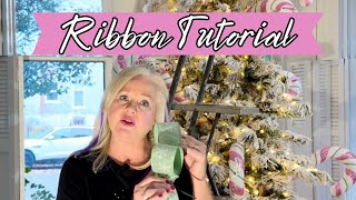 Ribbon Tutorial to make your tree look fabulous 🎀 ribbon christmastree [upl. by Jeri]