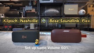 Klipsch Nashville vs Bose Soundlink Flex [upl. by Thorrlow404]