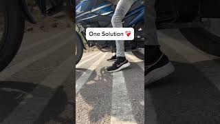 One Solution 🏍️ trending shorts biker rider happy top love cute songs tiktok ffor op [upl. by Ruscher19]