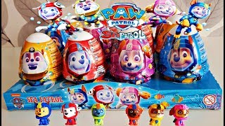 NEW PAW Patrol SEA PATROL Pudding SURPRISE  Kidsworld  FULL SET [upl. by Balcer217]